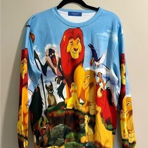 Disney Lion King pullover Shirt - Blue and Red vintage classic